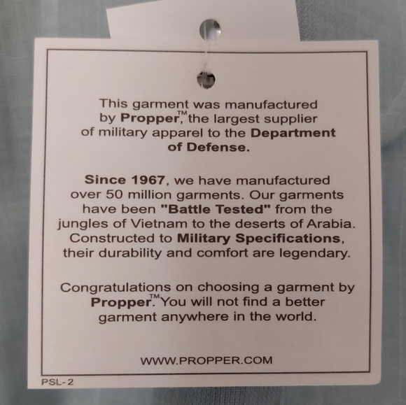 Propper Shirt Mens Size Small Army Green Polyester Wool Dress Shirt Short Sleeve - Picture 6 of 10